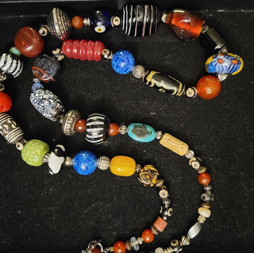 Antique bead necklace - Picture 2 of 7
